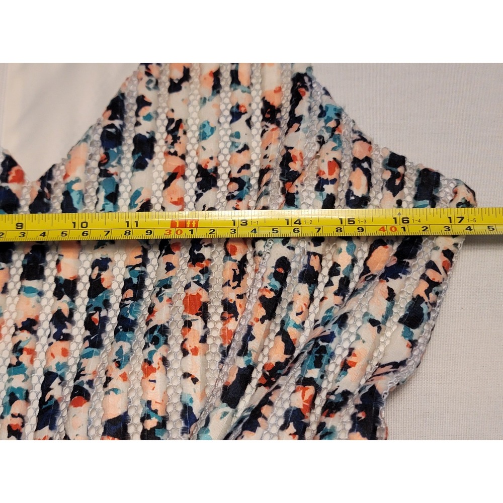 Apartment 9 Size 10 Mesh Fit & Flare Dress Lined Sleeveless V-Neck Career - Picture 9 of 13